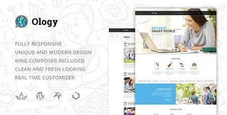 ThemeForest - Ology v1.0.0 - Education | Courses | Classes for Primary, Secondary & High School Education WordPress Theme