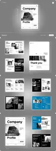 Grey Minimalist Company Profile Information 005