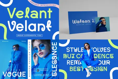 Velant Unique Experimental Font