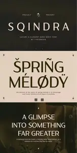 EE - Sqindra - Luxury & Elegant Sans Serif Font  YZTYFU8