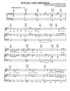 Young and menace - Fall Out Boy (Piano-Vocal-Guitar)