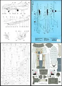 ModelCard 075 General Dinamics F-16 Fighting Falcon
