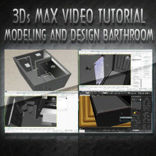 3Ds Max Video Tutorials - Modeling and Design Bathroom
