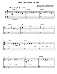 The cowboy in me - Tim McGraw (Easy Piano)