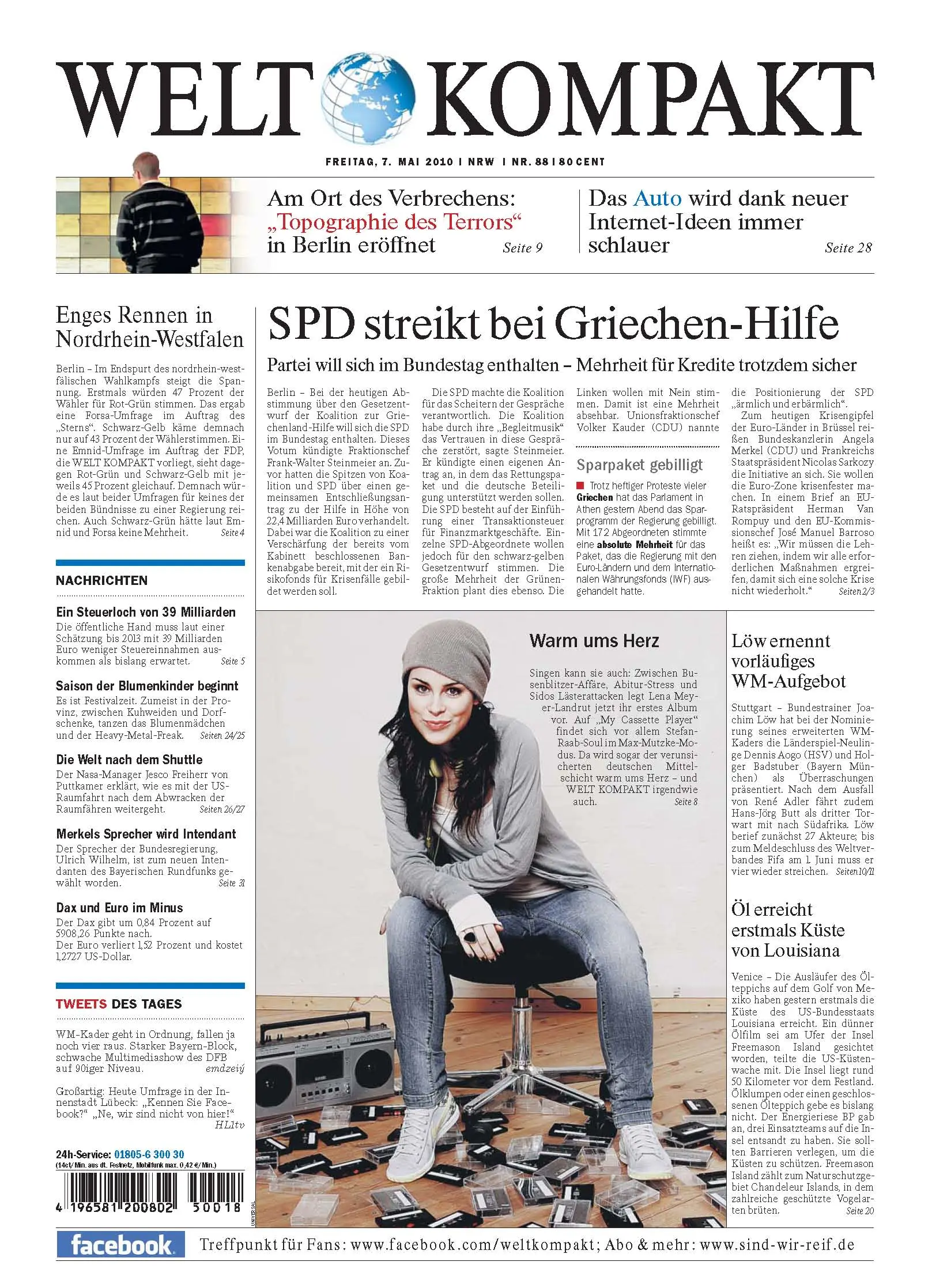 Die Welt kompakt vom 7. Mai 2010