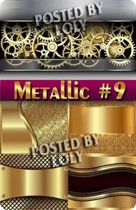 Metallic Backgrounds #9 - Stock Vector