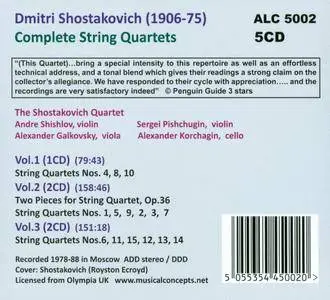 Shostakovich - The Shostakovich Quartet - Complete String Quartets (2010) (Box Set 5CD)