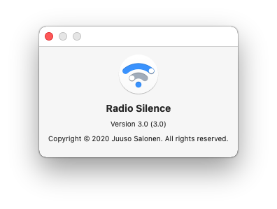 Radio Silence 3.0 macOS