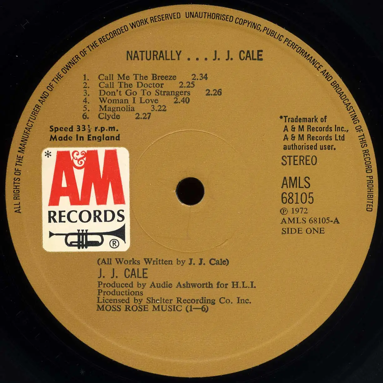  J J  Cale  Naturally 1972 24 bit 96kHz Vinyl  Rip AvaxHome