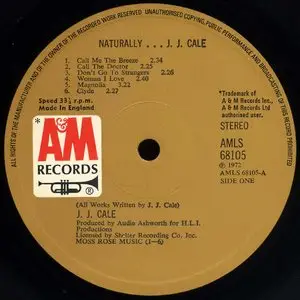 J.J. Cale – Naturally (1972) 24-bit/96kHz Vinyl Rip