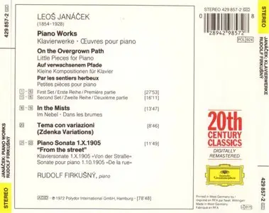 Leos Janacek - Klavierwerke - Rudolf Firkusny (1990)