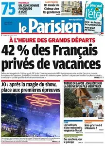 Le Parisien + Cahier Paris du Samedi 28 Juillet 2012