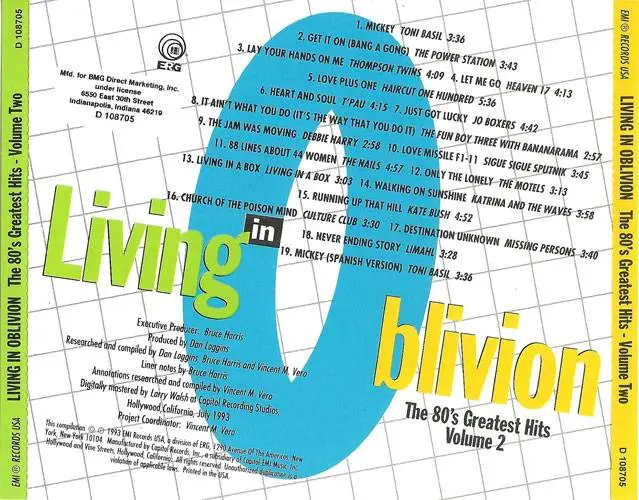 VA - Living In Oblivion: The 80's Greatest Hits Volume 2 (1993) {EMI}