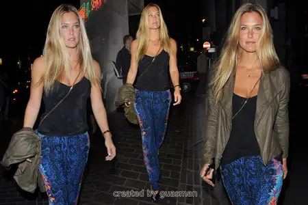 Bar Refaeli - At Novikov restaurant at The Box in Soho August 2, 2012