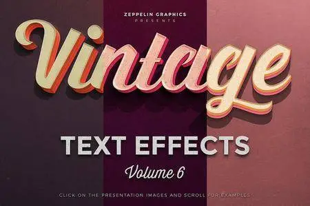 CreativeMarket - Vintage Text Effects Vol.6