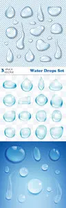 Vectors - Water Drops Set