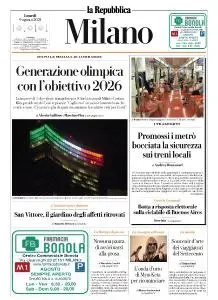 la Repubblica Milano - 9 Agosto 2021