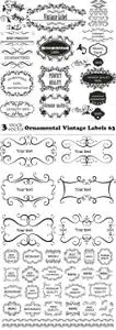 Vectors - Ornamental Vintage Labels 63