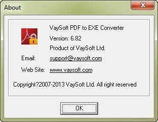 VaySoft PDF to EXE Converter 6.82