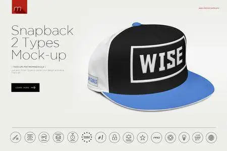 CreativeMarket - Snapback Cap Mock-up