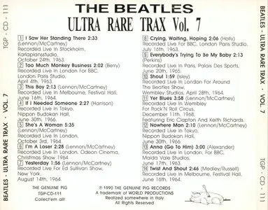 The Beatles - Ultra Rare Trax Vol. 7 (1990)