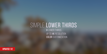 Simple Lower Thirds - Project for After Effects (VideoHive)