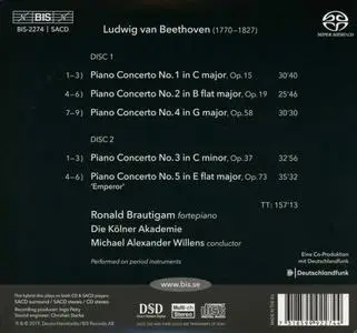 Ronald Brautigam, Michael Alexander Willens, Kölner Akademie - Beethoven: The Piano Concertos (2019)