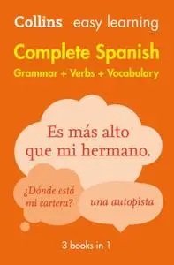 Collectif, "Easy Learning Spanish Complete Grammar, Verbs and Vocabulary (3 books in 1)"