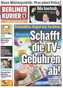 Berliner Kurier am Sonntag vom 28 Dezember 2014