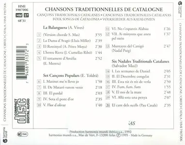 Orfeó Català / Jordi Casas - Folk Songs Of Catalonia [Harmonia Mundi HMI 1907006] {France 1995}