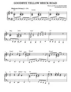 Goodbye yellow brick road - Elton John (Piano Solo)