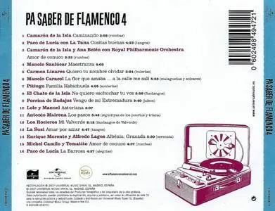 Various Artists - Pa Saber de Flamenco, Volume 4 (2007) {Universal Music Spain 0 602498 494721}