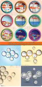 Trendy web design bubble vector