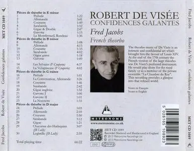 Fred Jacobs - Robert de Visee: Confidences Galantes (2013)