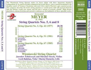 Wieniawski String Quartet - Krzysztof Meyer: String Quartets Nos. 5, 6 & 8 (2009)
