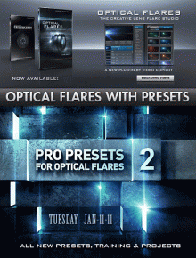VideoCopilot - Optical Flares 1.2.124 for AE & Optical Flares Pro Presets 2