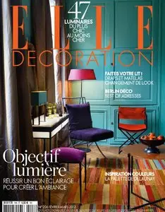 Elle Décoration (+ Supplément : Nos idées pour tous ranger) 206 Février-Mars 2012