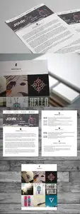 PSD Template - Full Width Resume