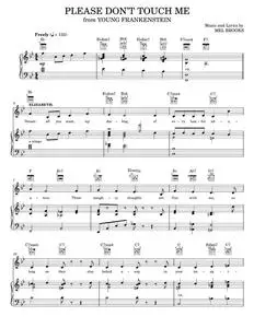 Please Don't Touch Me - Mel Brooks, Young Frankenstein Musical (Piano-Vocal-Guitar)