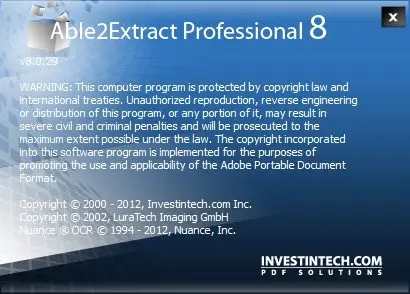 Able2Extract Professional 8.0.29.0