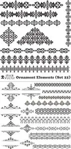 Vectors - Ornament Elements (Set 22)