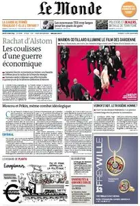 Le Monde du Jeudi, 22. Mai 2014