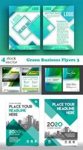 Vectors - Green Business Flyers 3