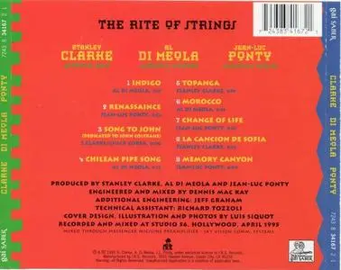 Stanley Clarke, Al Di Meola, Jean-Luc Ponty - The Rite Of Strings (1995) {Gai Saber}