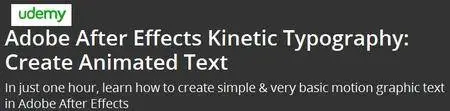 Adobe After Effects Kinetic Typography: Create Animated Text