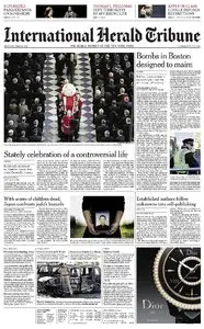 International Herald Tribune Asia from Thursday, 18. April 2013