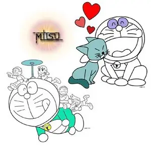 Doraemon Children Coloring Graphics