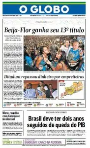 O Globo - 19 de fevereiro de 2015 - Quinta