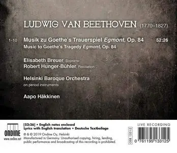 Aapo Häkkinen, Helsinki Baroque Orchestra - Beethoven: Egmont, Complete Incidental Music (2019)