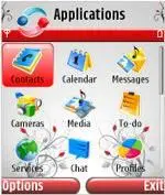 Sumugha Technologies Red Floral Theme v1.0 for Symbian S60 v3